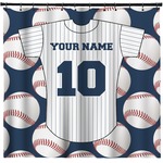 Baseball Jersey Shower Curtain - Custom Size (Personalized)