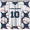 Baseball Jersey Shower Curtain - Custom Size (Personalized)