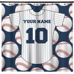 Baseball Jersey Shower Curtain (Personalized)