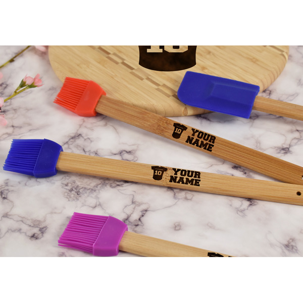 Baseball Jersey Silicone Brush - Blue - Lifestyle