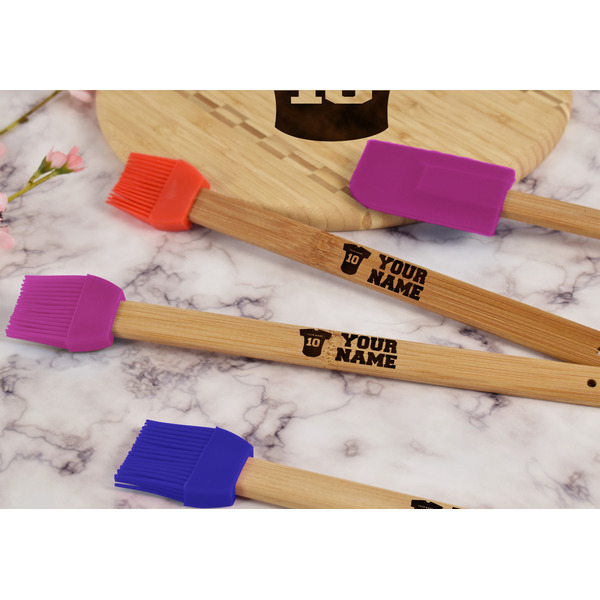 Baseball Jersey Silicone Brush - Purple - Lifestyle