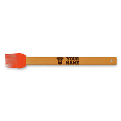 Baseball Jersey Silicone Brush - Red (Personalized)
