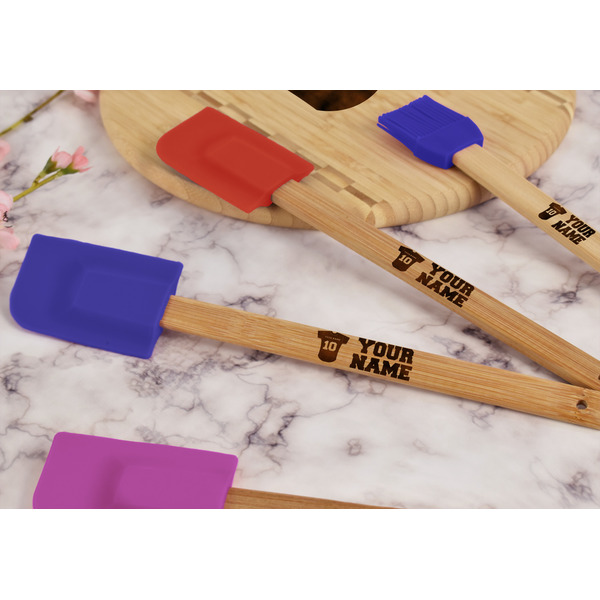 Baseball Jersey Silicone Spatula - Blue - Lifestyle