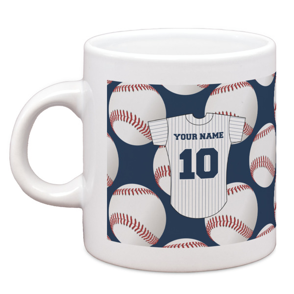Custom Baseball Jersey Espresso Cup (Personalized)
