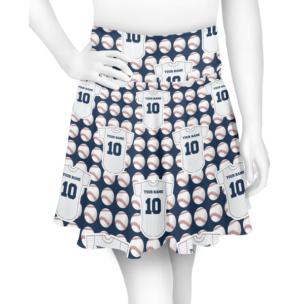 Custom Baseball Jersey Skater Skirt - X Small (Personalized)