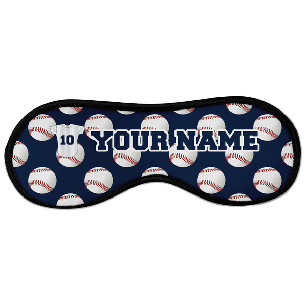 Custom Baseball Jersey Sleeping Eye Masks - Large (Personalized)