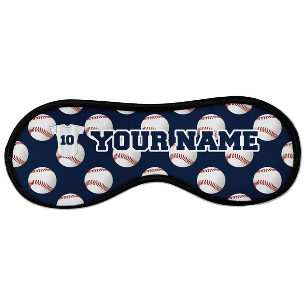 Baseball Jersey Sleeping Eye Mask - Front Large