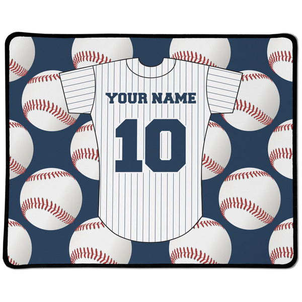 Custom Baseball Jersey Large Gaming Mouse Pad - 12.5" x 10" (Personalized)