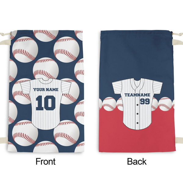 Baseball Jersey Small Laundry Bag - Front & Back View