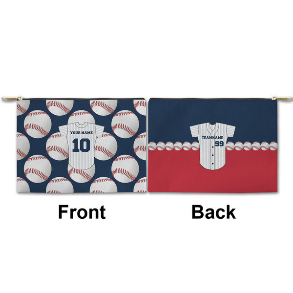 Baseball Jersey Small Zipper Pouch Approval (Front and Back)