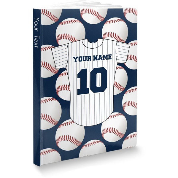 Custom Baseball Jersey Softbound Notebook - 5.75" x 8" (Personalized)