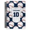 Baseball Jersey Spiral Journal Large - Front View