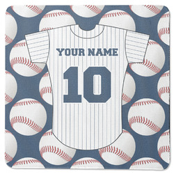 Baseball Jersey Square Rubber Backed Coaster (Personalized)