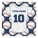 Baseball Jersey Square Decal - Small (Personalized)