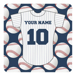 Baseball Jersey Square Decal - XLarge (Personalized)