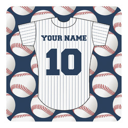 Baseball Jersey Square Decal - XLarge (Personalized)