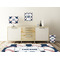 Baseball Jersey Square Wall Decal Wooden Desk