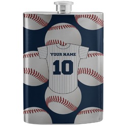 Baseball Jersey Stainless Steel Flask (Personalized)