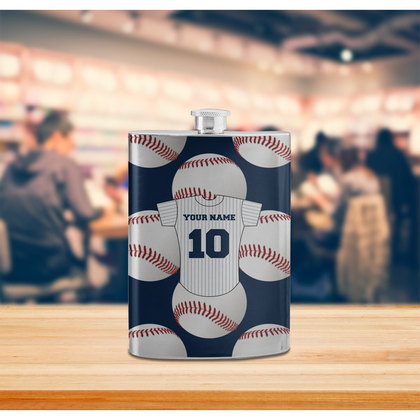 Baseball Jersey Stainless Steel Flask - LIFESTYLE 2