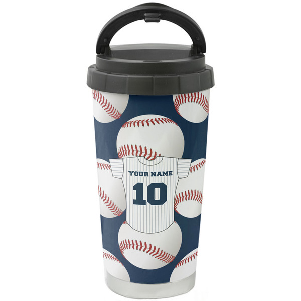 Custom Baseball Jersey Stainless Steel Coffee Tumbler (Personalized)