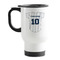 Baseball Jersey Stainless Steel Travel Mug with Handle (White)