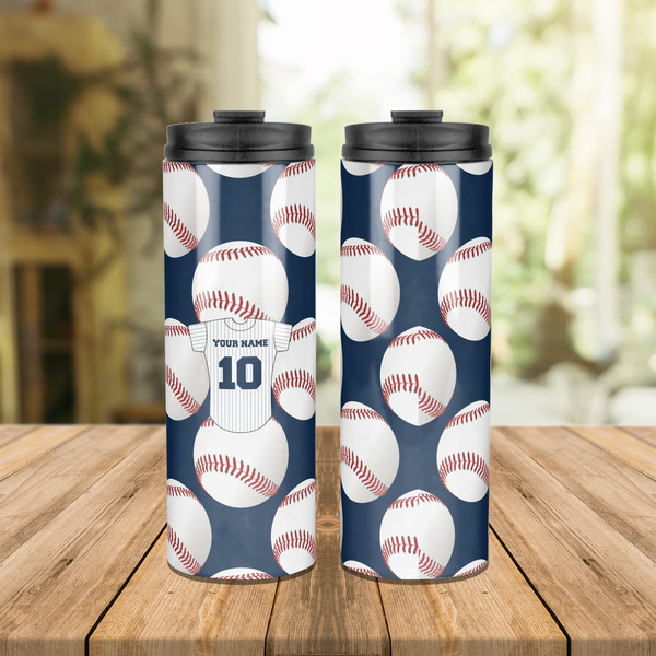 Baseball Jersey Stainless Steel Tumbler - Lifestyle