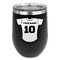 Baseball Jersey Stemless Stainless Steel Wine Tumbler - Black - Double Sided (Personalized)