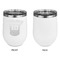 Baseball Jersey Stainless Wine Tumblers - White - Single Sided - Approval