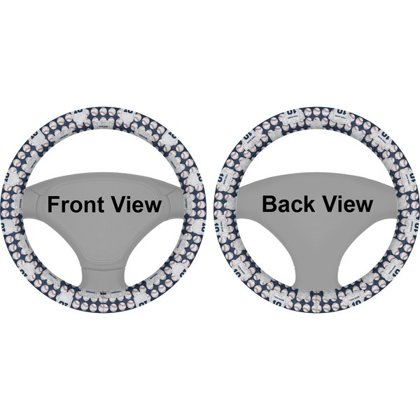 Baseball Jersey Steering Wheel Cover- Front and Back