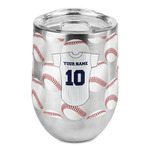 Baseball Jersey Stemless Wine Tumbler - Full Print (Personalized)