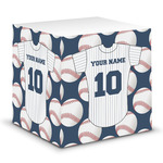 Baseball Jersey Sticky Note Cube (Personalized)