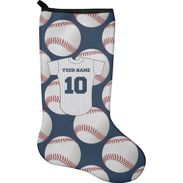 Custom Baseball Jersey Holiday Stocking - Neoprene (Personalized)