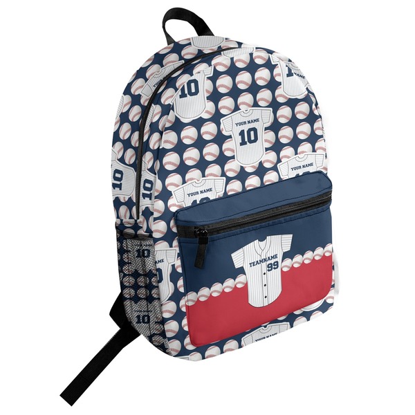 Custom Baseball Jersey Student Backpack (Personalized)