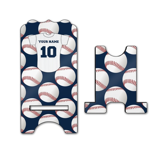 Baseball Jersey Stylized Phone Stand - Front & Back - Large