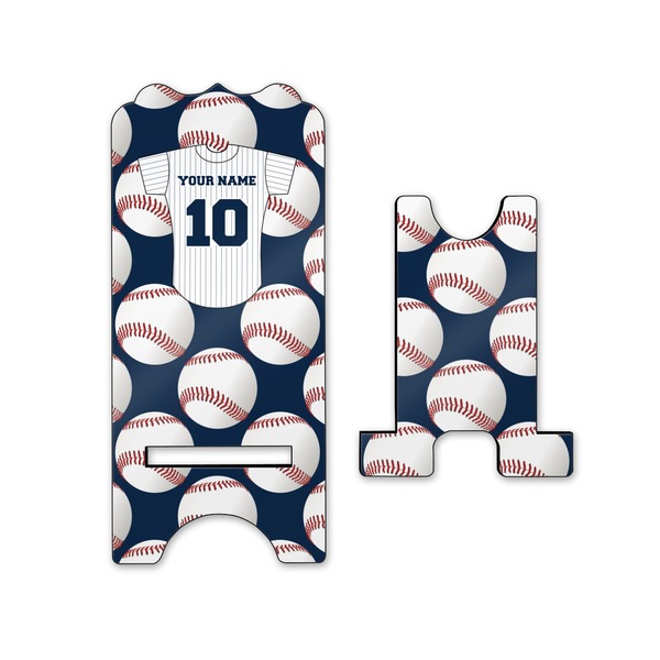 Baseball Jersey Stylized Phone Stand - Front & Back - Small