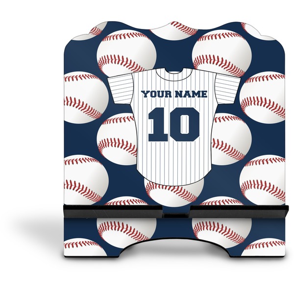 Baseball Jersey Stylized Tablet Stand - Front without iPad