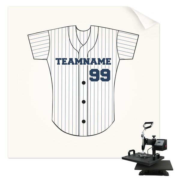 Custom Baseball Jersey Sublimation Transfer - Shirt Back / Men (Personalized)