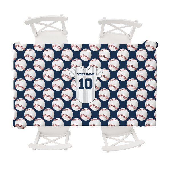 Custom Baseball Jersey Tablecloth - 58"x102" (Personalized)