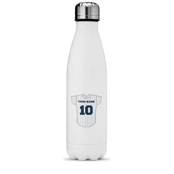 Baseball Jersey Water Bottle - 17 oz. - Stainless Steel - Full Color Printing (Personalized)