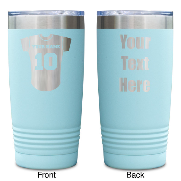 Baseball Jersey Teal Polar Camel Tumbler - 20oz -Double Sided - Approval