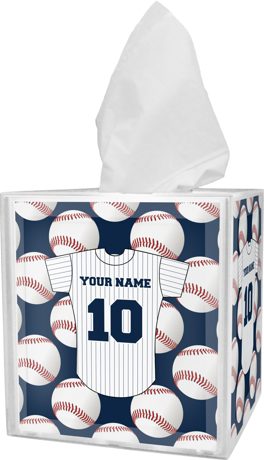 Baseball Jersey Tissue Box Cover (Personalized) YouCustomizeIt
