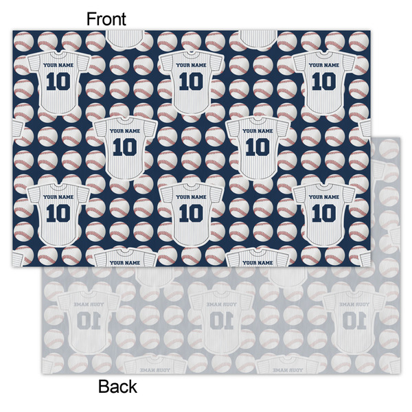 Baseball Jersey Tissue Paper - Heavyweight - Small - Front & Back