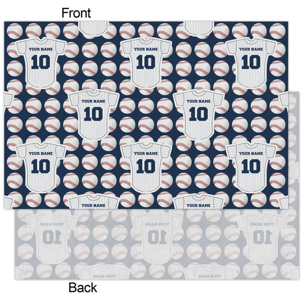 Baseball Jersey Tissue Paper - Heavyweight - XL - Front & Back