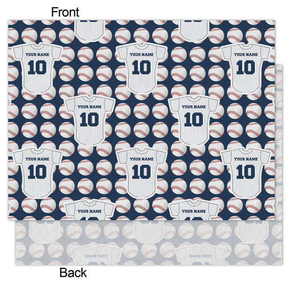 Baseball Jersey Tissue Paper - Lightweight - Medium - Front & Back