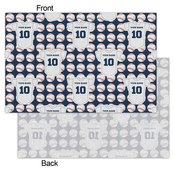 Baseball Jersey Tissue Paper - Lightweight - Small - Front & Back