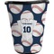 Baseball Jersey Waste Basket - Single Sided (Black) (Personalized)
