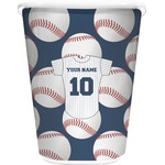 Baseball Jersey Waste Basket - Single Sided (White) (Personalized)