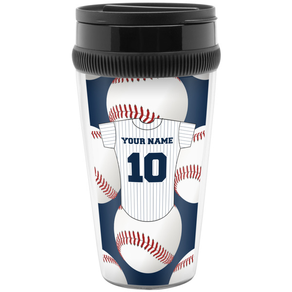 Custom Baseball Jersey Acrylic Travel Mug without Handle (Personalized)