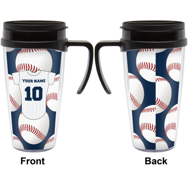 Baseball Jersey Travel Mug with Black Handle - Approval