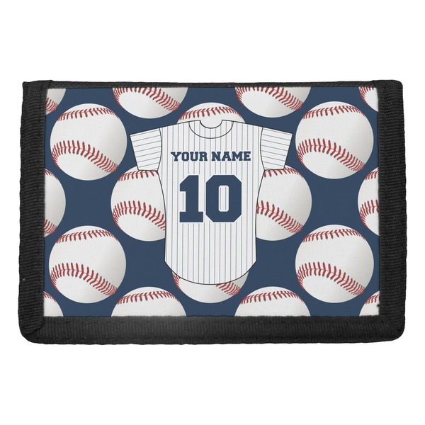 Custom Baseball Jersey Trifold Wallet (Personalized)